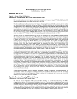 Minutes of the Meeting